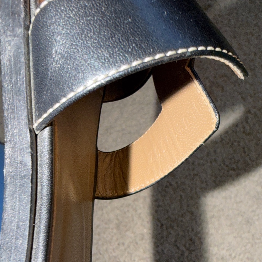 Hermes Black Oran Sandals 35 - Picture 10 of 15